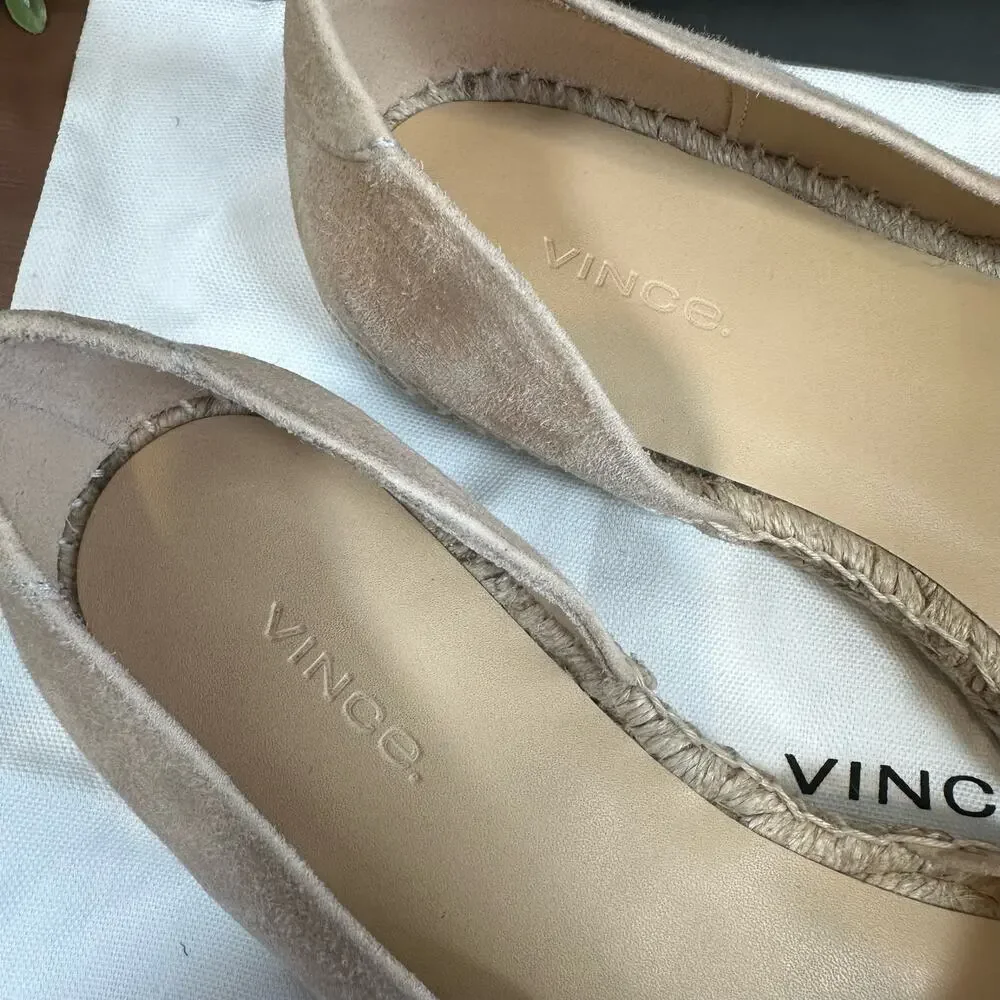 Vince‎ Women's Tita Slip On D'orsay Espadrille Flats Size 8.5 $250